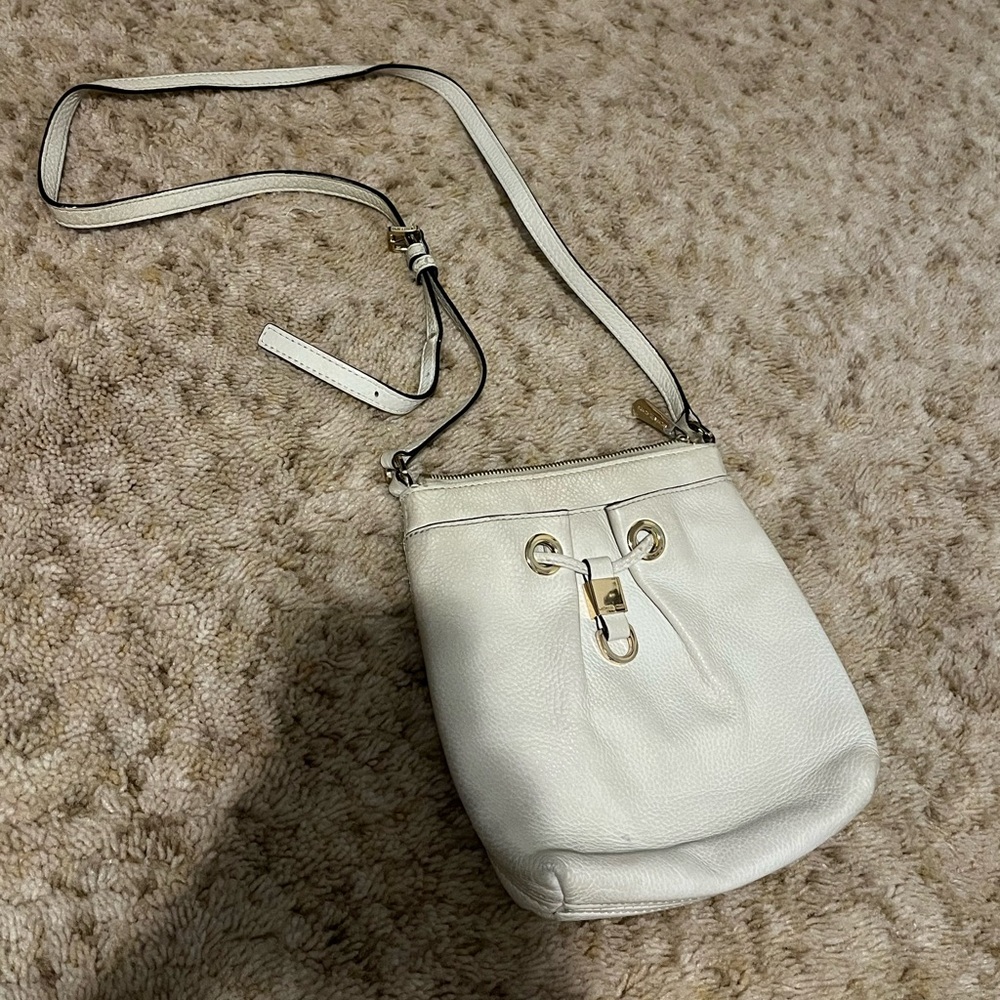 White Michael Kors sling purse